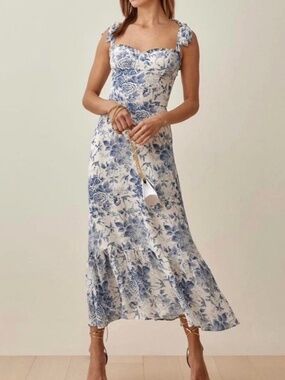 Reformation Nikita Dress (Size 2, Pompadour pattern)